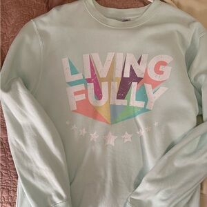 Living Fully Women's Mint Sweater Mallory Ervin
